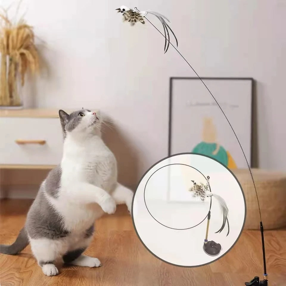 Interactive Bird Simulation Cat Toy Set