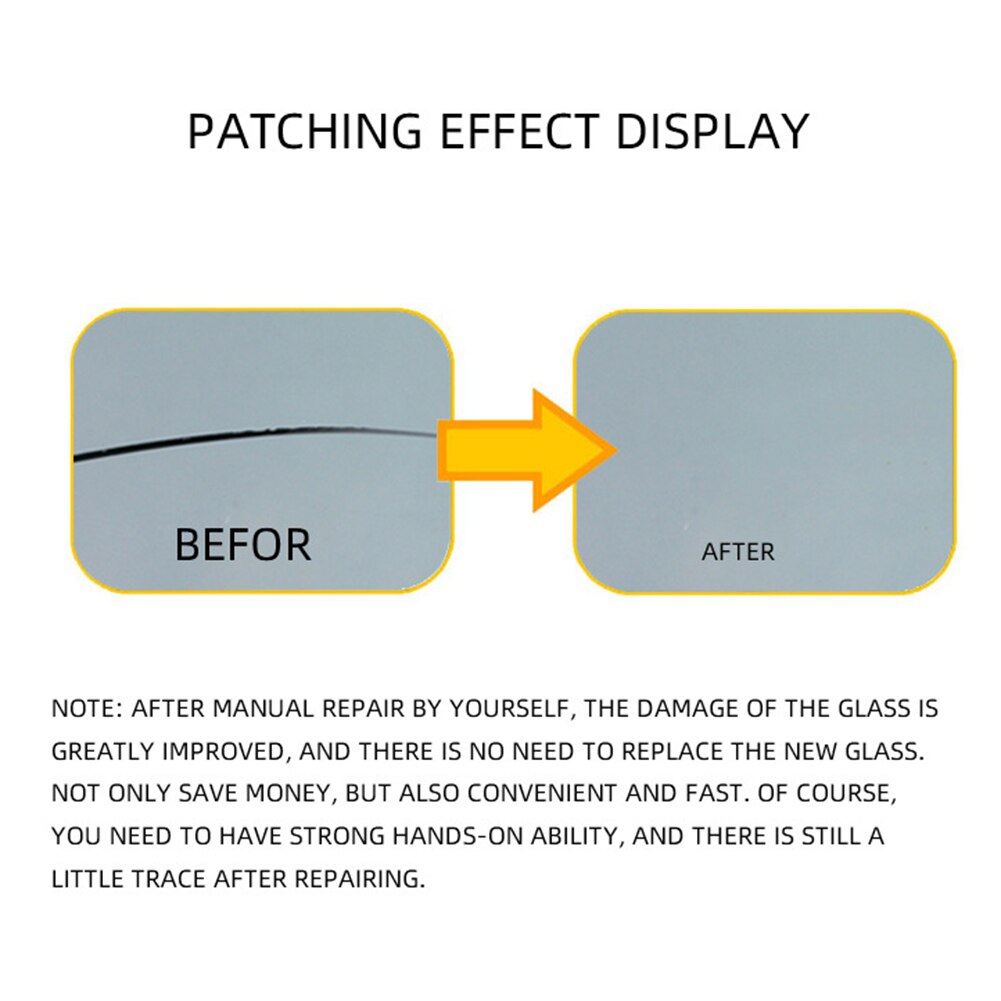 Car Windshield Repair Kit DIY Car Window Glass Scratch Crack Repair Tools Curing Glue Auto Accessories