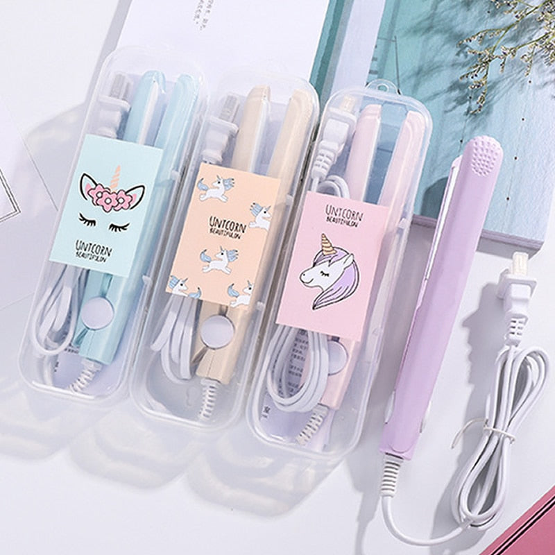 Curly-Cool 2-in-1 Mini Hair Curler/Flat Iron