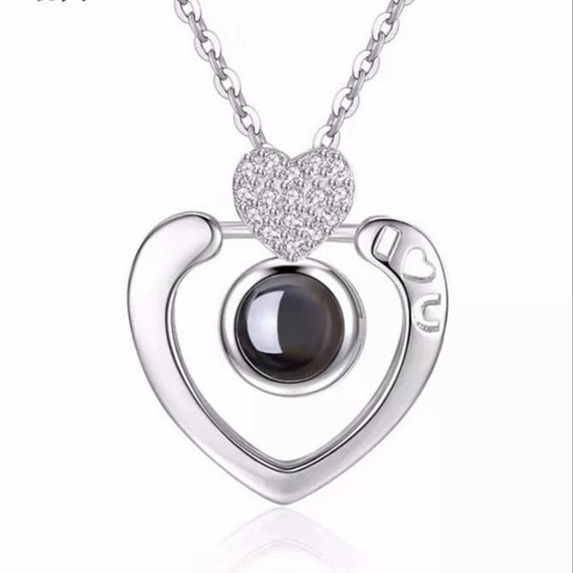100 language i love you Rings Projection king queen crown ring men woemn Valentine gift