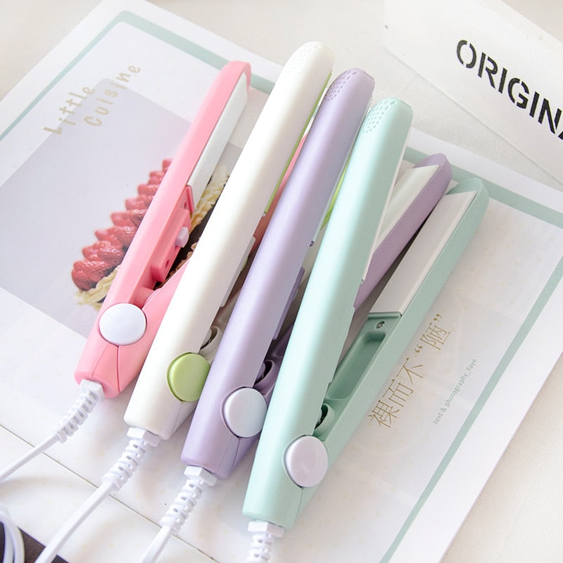 Curly-Cool 2-in-1 Mini Hair Curler/Flat Iron