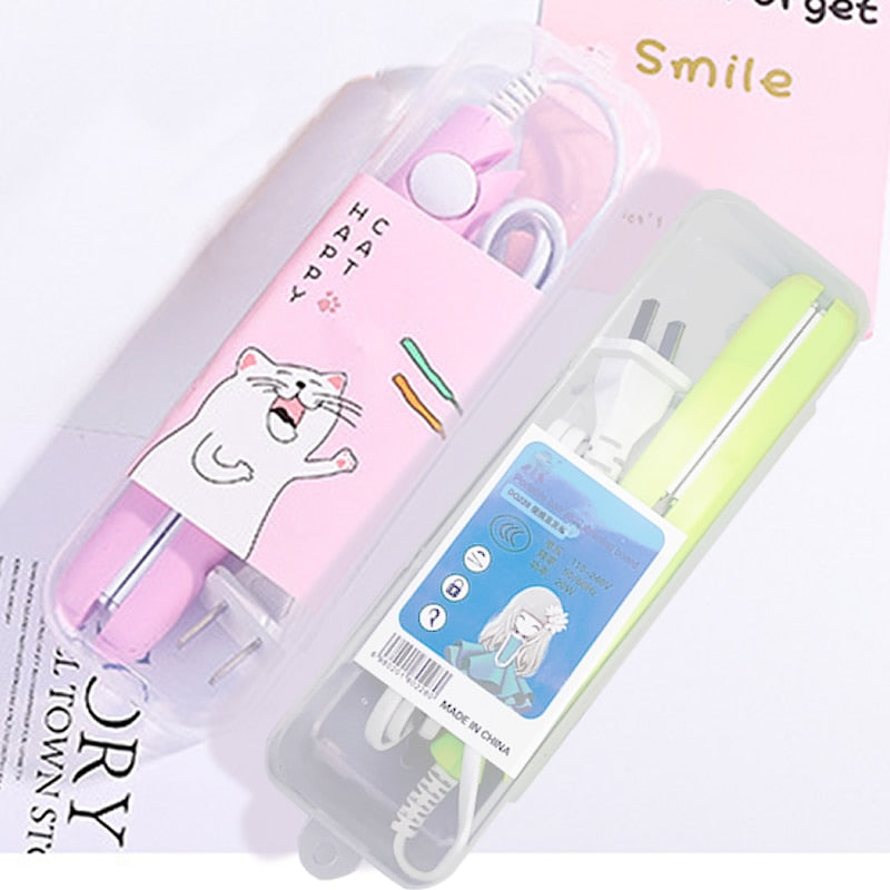 Curly-Cool 2-in-1 Mini Hair Curler/Flat Iron