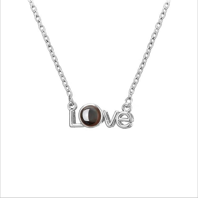 100 language i love you Rings Projection king queen crown ring men woemn Valentine gift