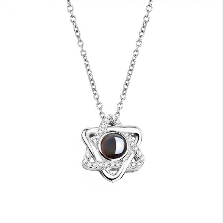 100 language i love you Rings Projection king queen crown ring men woemn Valentine gift