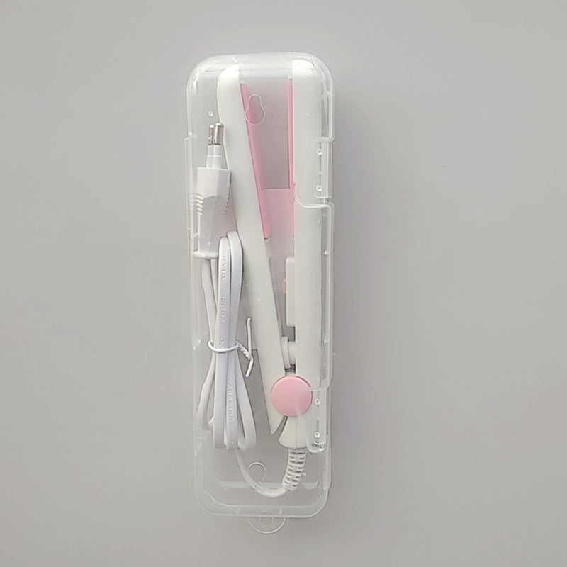 Curly-Cool 2-in-1 Mini Hair Curler/Flat Iron