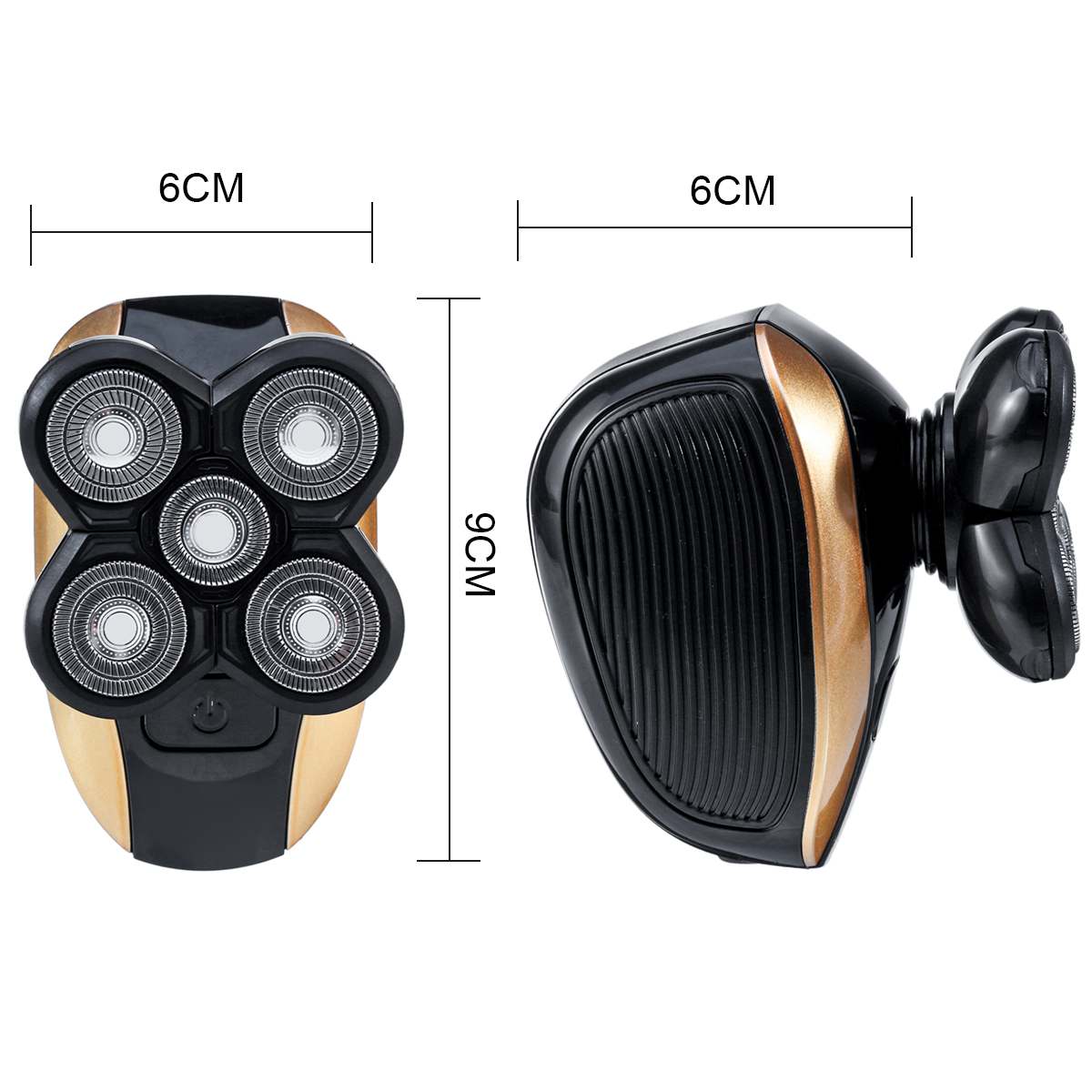 5 in 1 5D Rechargeable Electric Shaver Five Floating Heads Razors Hair Clipper Nose Ear Hair Trimmer Men Facial Cleaning Brush