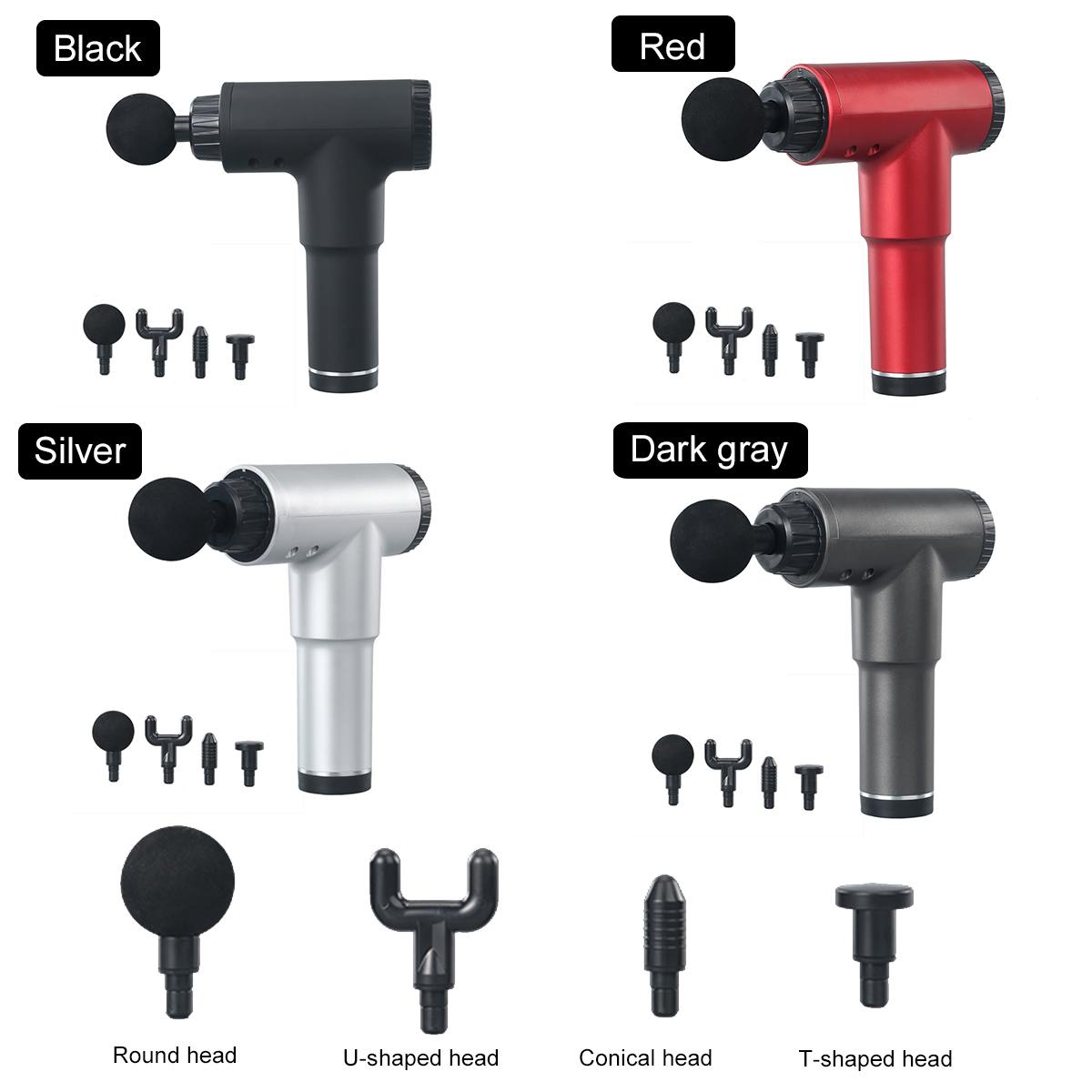 8000r/min Therapy Massage Gun 32 Gears Muscle Massager Pain Sport Massage Machine Relax Body Slimming Relief With 4 Heads